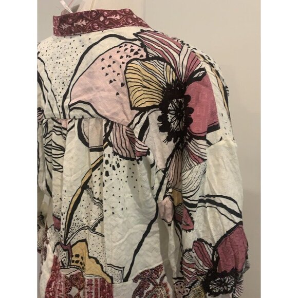 NWT Free People Duster Kimono Robe Oversized Maxi Cover Up C'est Moi Sz XS $168 - Picture 11 of 12